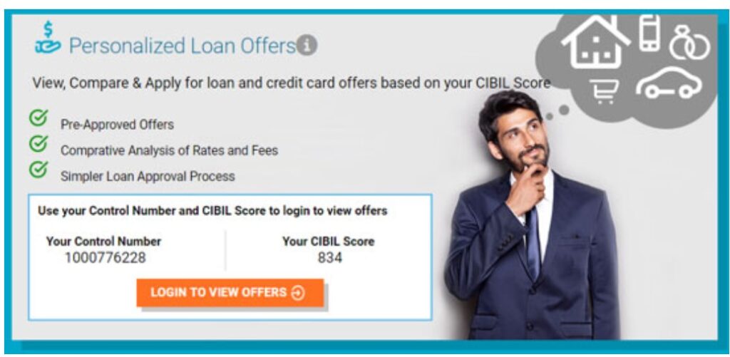 customized loan offers in cibil