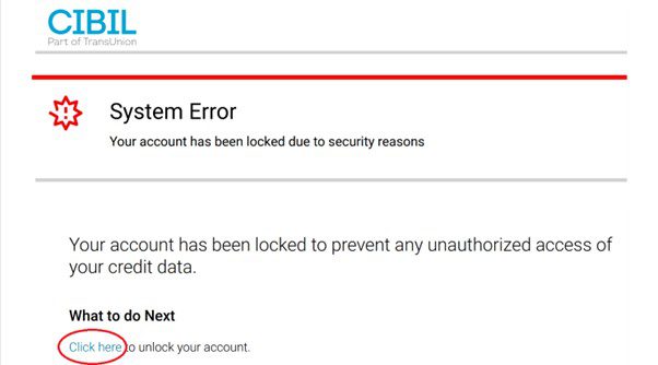 Picture11 System Error page if your account has been locked