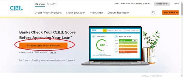 TransUnion CIBIL official website 1