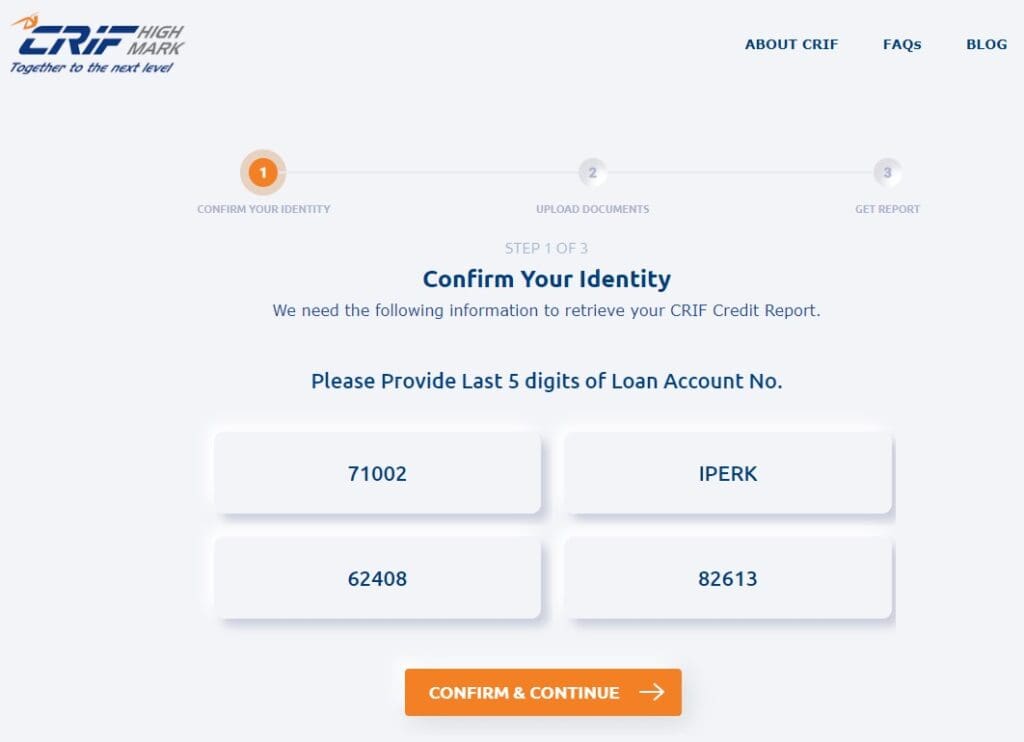 4. CRIF High Mark identity verification