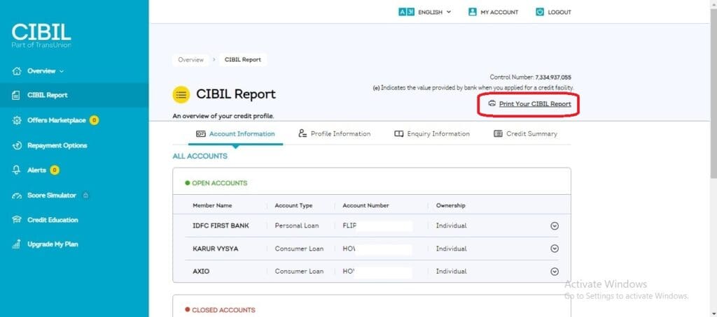 How to download CIBIL Report for free