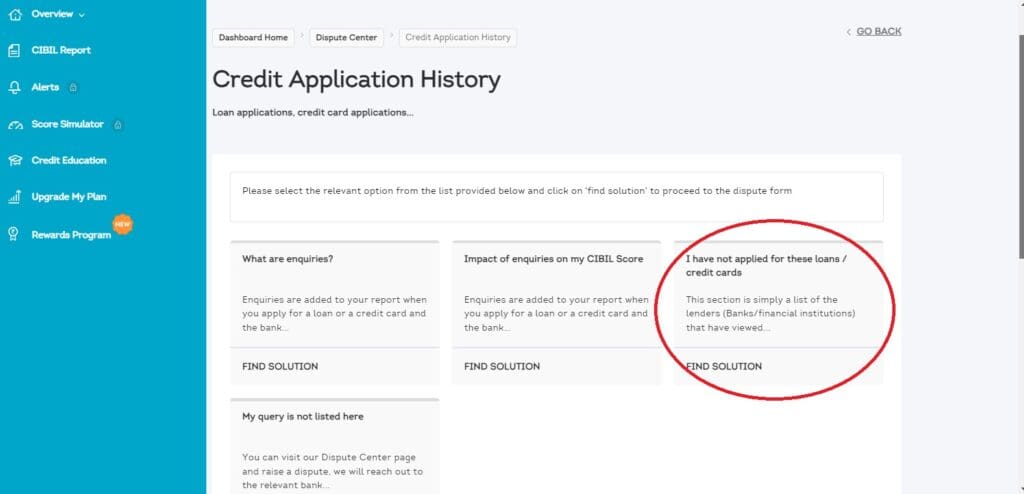 Dispute for incorrect enquires in CIBIL